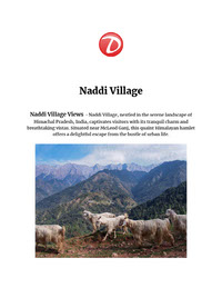 Naddi Village in Dharamshala