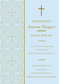 Free Christening And Baptism Invitations With Templates Adobe Spark Post