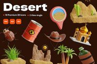 Desert 3D Icon