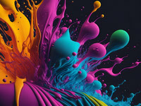 8 Color Splash Digital Backgrounds on Behance