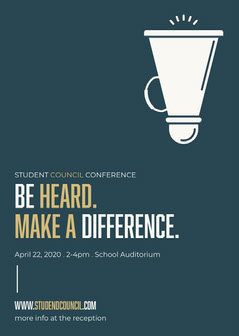Free Student Council Poster Templates Create Your Custom Student Council Poster Online Adobe Spark