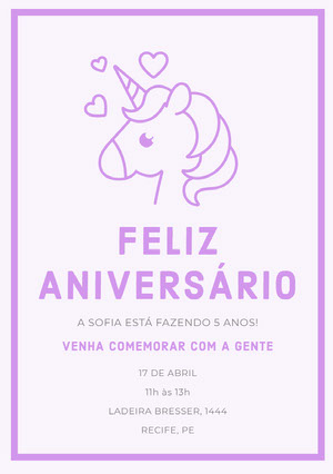 Cartao De Aniversario Com Tema De Unicornio Gratis Adobe Spark Salve a imagem e insira a foto no word e reproduza quantas vezes quiser para caber em uma folha e já pode fazer a impressão. adobe spark