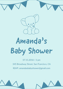 Invitation Gratuite Modeles D Invitations A Une Baby Shower Adobe Spark