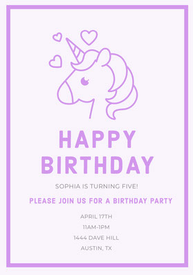 Birthday Invitations Adobe Spark