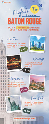 Flights to Baton Rouge by Airowings