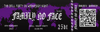 Family No Face Party Ticket