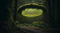 portal in forest