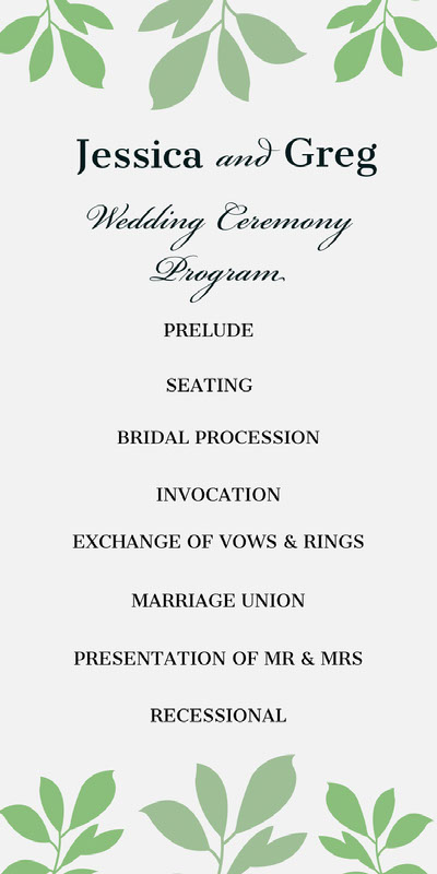 Free Wedding Program Templates | Adobe Express