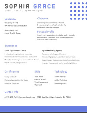 Free Resume Templates Adobe Spark