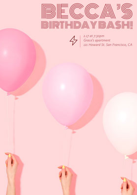 Free Birthday Invitation Templates For Girls Adobe Spark