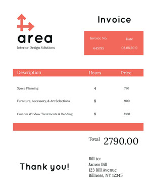 Free Invoice Templates Adobe Spark
