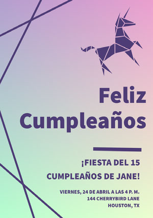 Tarjetas De Cumpleanos De Unicornio Gratis Adobe Spark ¿el cumpleaños de vuestro peque está cerca? adobe spark