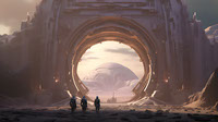 through the alien portal