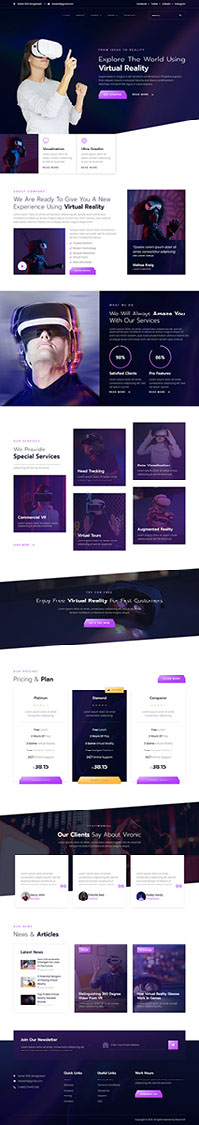Virtual Reality Services Website