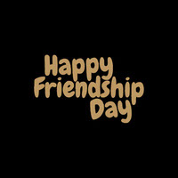 Friendship Day Black and Orgnage Enegetic title