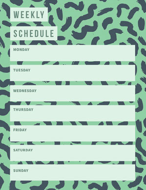 Free Schedule Maker With Online Templates Adobe Spark