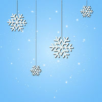 Free vector snow flake with light effects in background