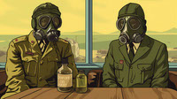 gas masks and uniform