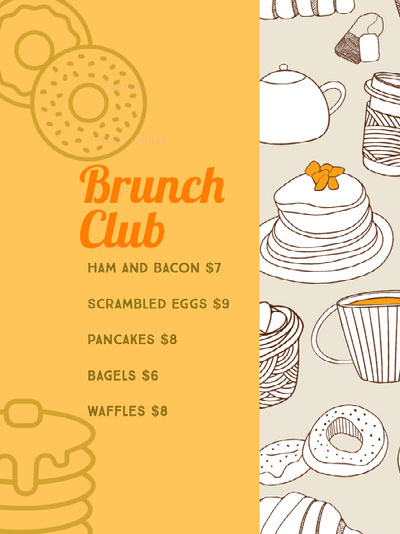 breakfast menu template