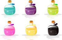 Simple Potion Bottles With Tag
