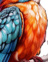 Watercolor kingfisher