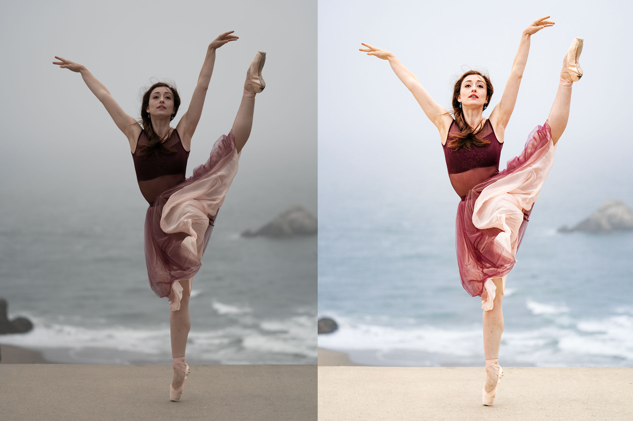 ballerina tutorial photoshop lightroom