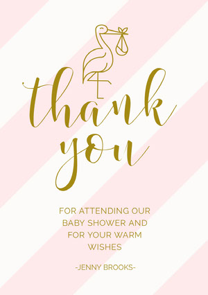 baby shower thank you cards with photo