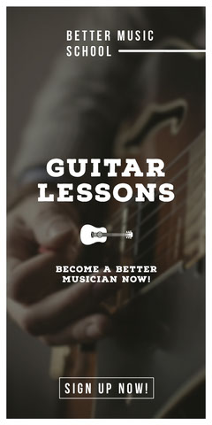 Customizable Music Lessons Flyer Templates Adobe Spark