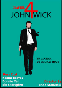 JOHN WICK minimalist movie poster
