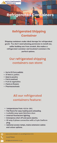 Refrigerated Shipping containers