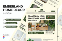 Emberland Home Decor Landing Page