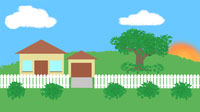 South Park Style Landscape