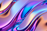 Liquid Metal Iridescent Background