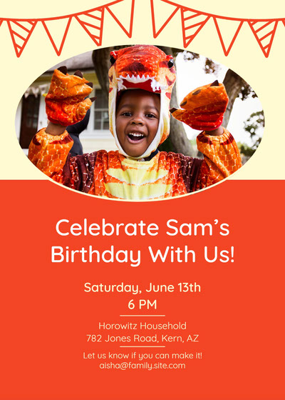 Photo sale birthday invitations