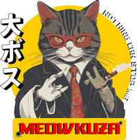 Meowkuza T-shirt Design