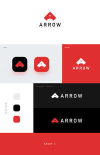 Arrow Logo Design Mockup