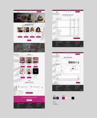 Hair Studio Webdesign done in Figma