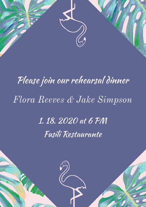 Customized Rehearsal Dinner Invitations Adobe Spark