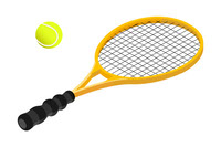 Tennis Racquet with Ball