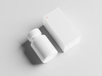 Free Supplement and Box Mockup