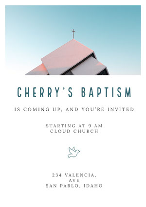 Free Baptism Invitation Templates Adobe Spark
