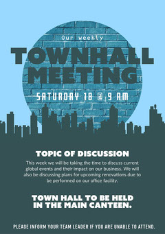 Customizable Meeting Flyer Templates Adobe Spark