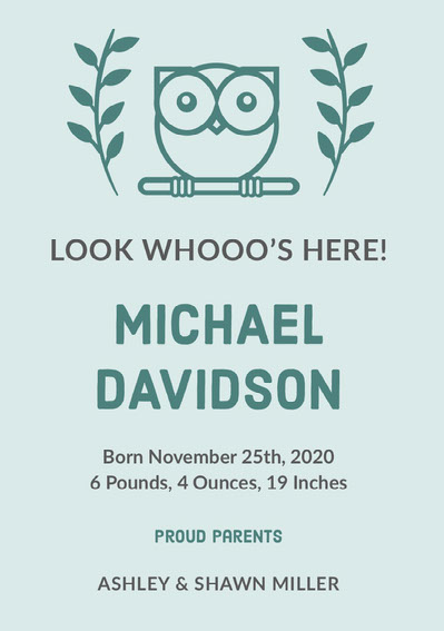 Free Birth Announcement Templates| Adobe Express