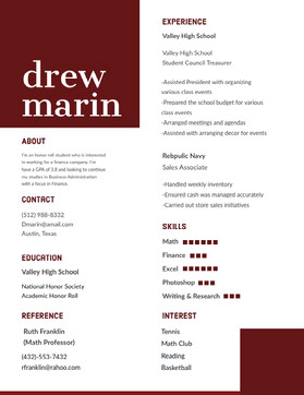 Free Modern Resume Templates Adobe Spark