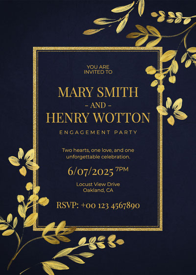 Free Blank Wedding Invitation Templates Adobe Express