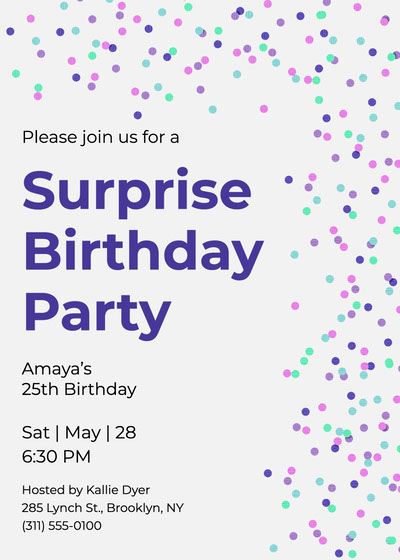 Free Birthday Invitation Templates Adobe Express
