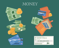 Money Card Vector Art