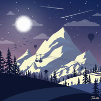 Whispering Snowscape with Logo