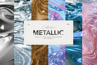 Liquid Metallic Sparkle Textures