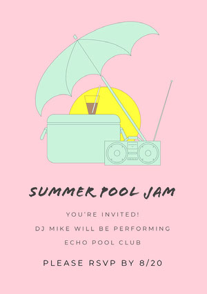Free Pool Party Invitations Templates Adobe Spark